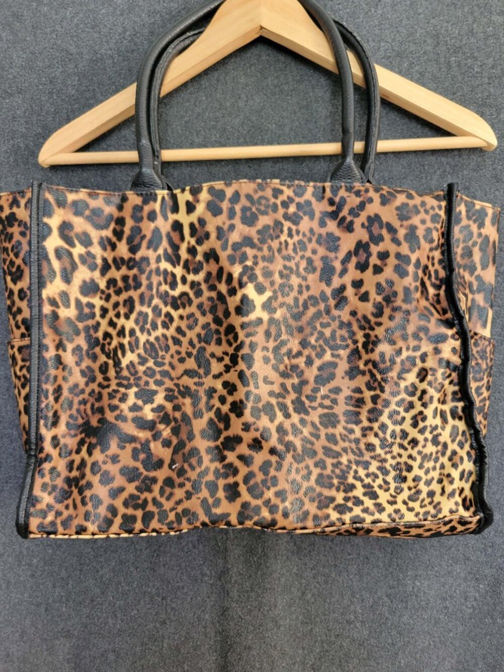 Neiman Marcus Leopard Printed Tote Bag